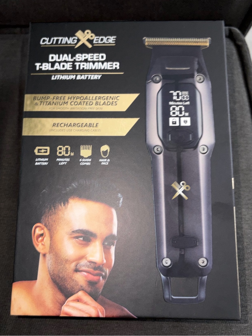 Dual-Speed T-Blade Trimmer — Black NWT Sealed Box.